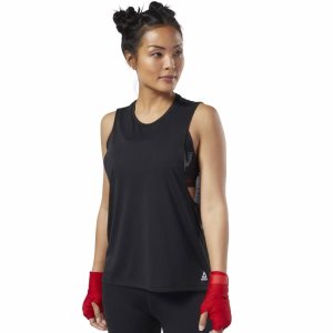 Reebok Combat Supremium Muskelshirt Damen - Schwarz - DE 385-MHD